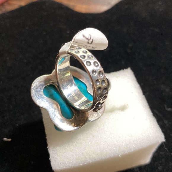 925 Amy Kahn Russell turquoise ring - Picture 5 of 6